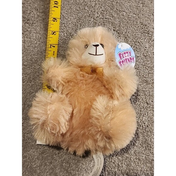 NWT Fuzzy Friends Plush 8 Inch Light Brown Teddy Bear Stuffed Animal Toy - Picture 10 of 10